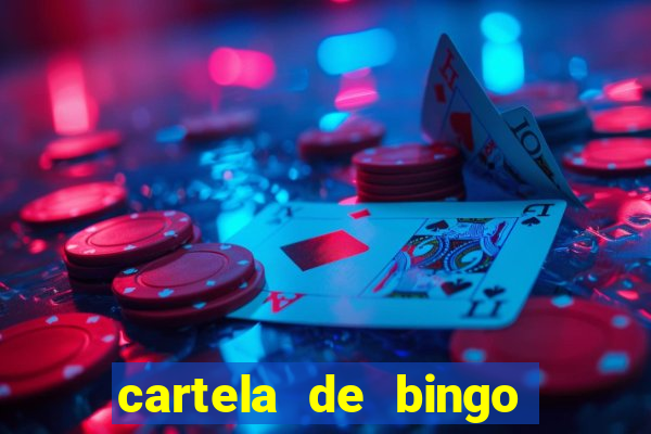 cartela de bingo cha de bebe